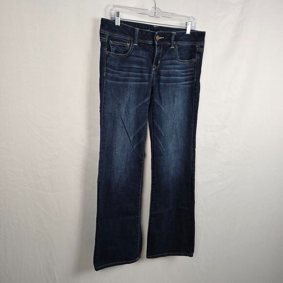 American Eagle Slim Boot Women's 10 Regular Stretch Blue Dark Wash - Picture 8 of 16